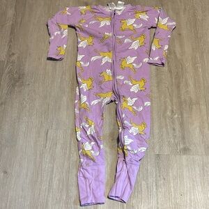 Bonds Purple Kids One Piece with Pegasus Print